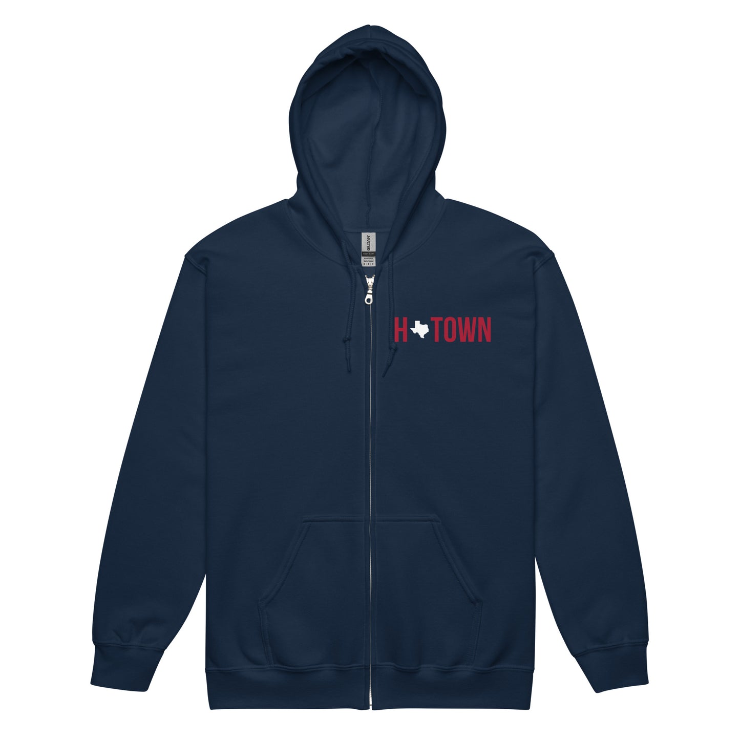 HTOWN Texas Red and Navy Unisex Heavy Blend Zip Hoodie